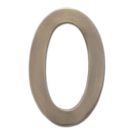 Architectural Mailboxes Brass 5 inch Floating House Number Antique Brass 0 3585AB-0